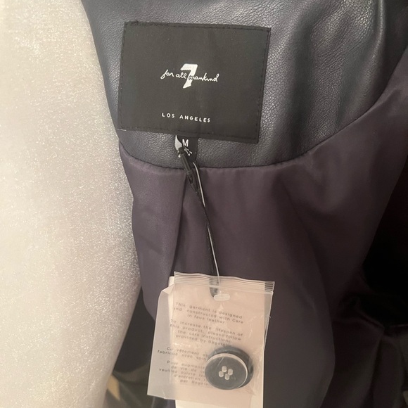 7 For All Mankind biker jacket NWT - Picture 4 of 5